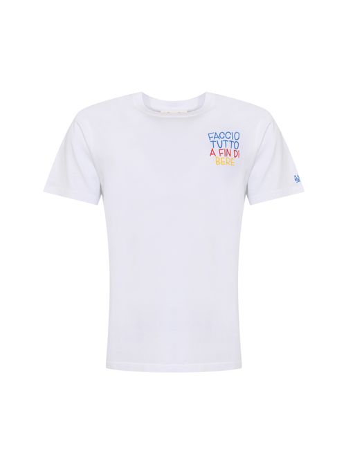 T-shirt Portofino in cotone con ricamo Faccio Tutto a Fin di Bere Mc2 Saint Barth | POT000104377L